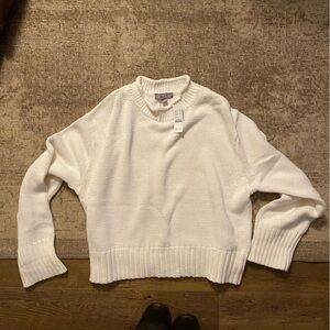 NWT White J Crew Slouchy Sweater